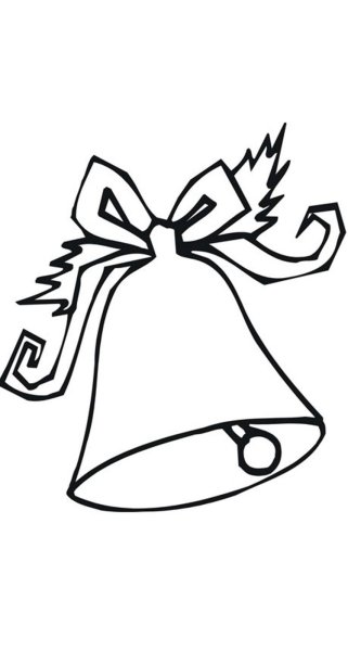 Новогодние колокольчики раскраска