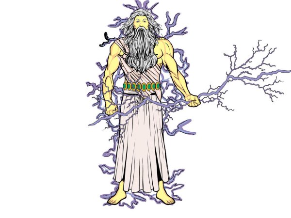 Бог Зевс рисунок