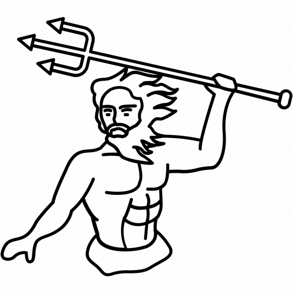 Нарисовать Посейдона