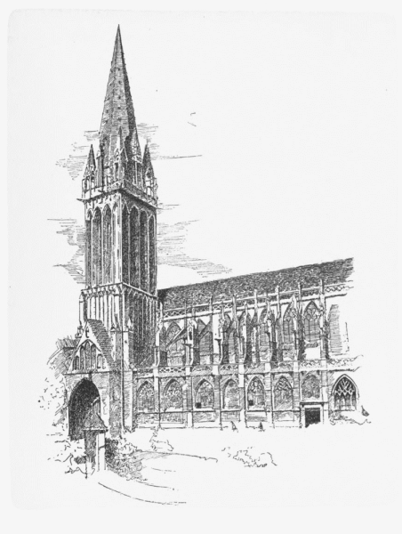 Здание в готическом стиле раскраска