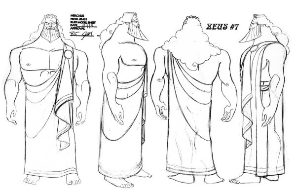Рисунки Зевса для срисовки