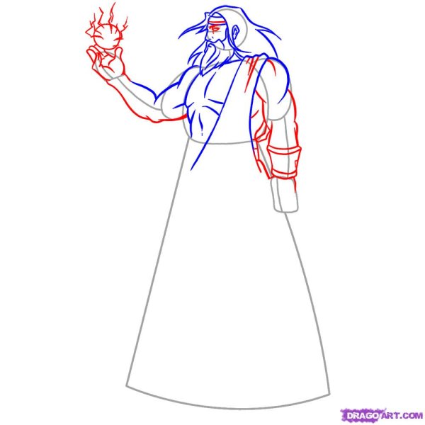 Нарисовать Бога поэтапно