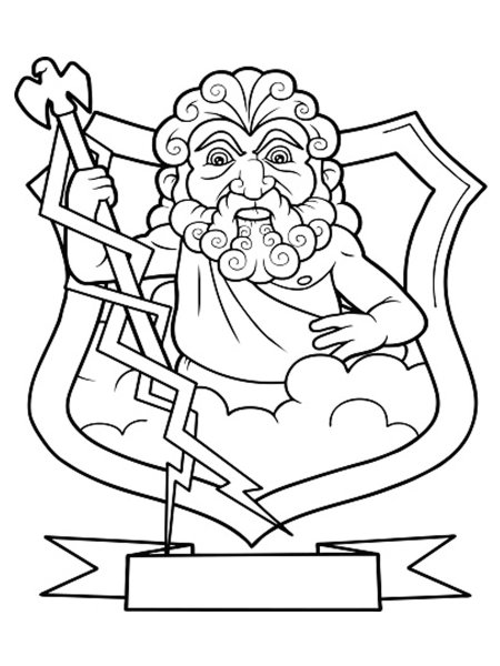 Зевс громовержец рисунок