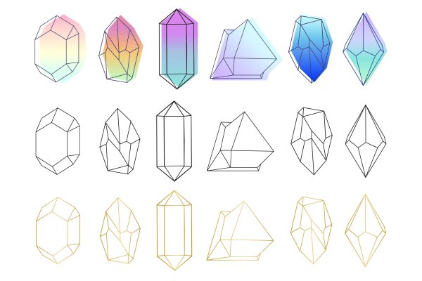 Рисунок ограненного бриллианта