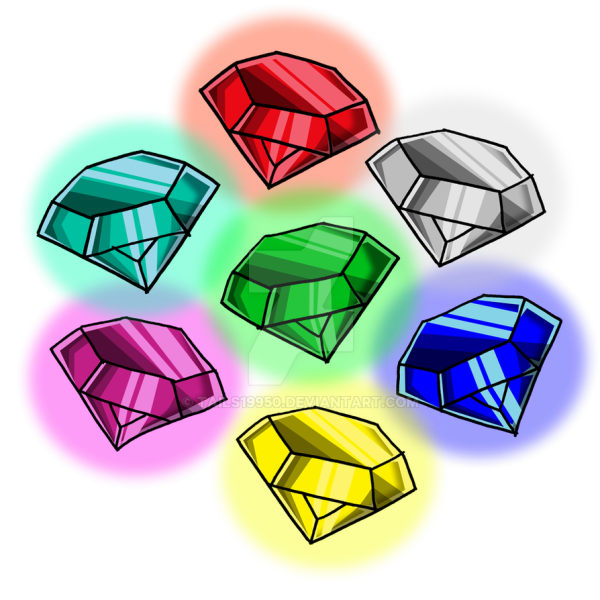 Раскраска драгоценные камни