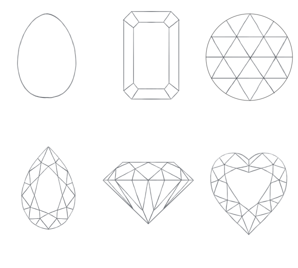 Драгоценные камни раскраска для детей