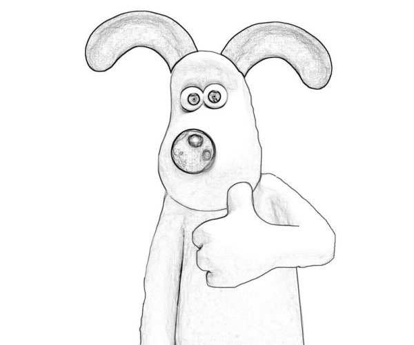 Чудик из барашка Шона раскраска