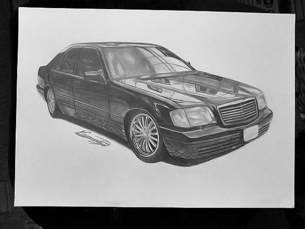 Mercedes Benz w124 рисунок