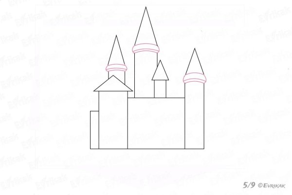 Раскраска замок