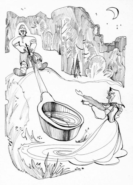 Рисунок Огневушки-поскакушки лёгкий