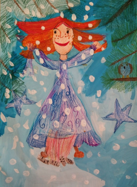 Рисование на тему Огневушка поскакушка