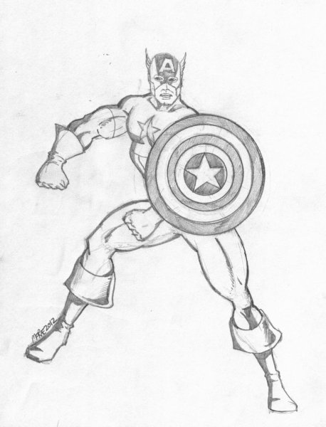 Рисунки Мстителей карандашом легкие