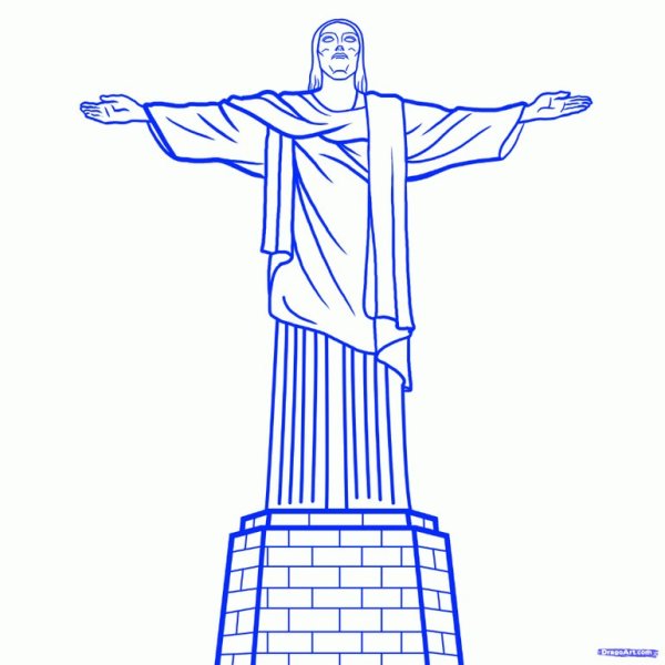 Статуя свободы США раскраска
