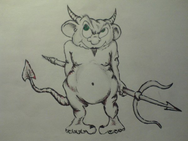 Черт карандашом