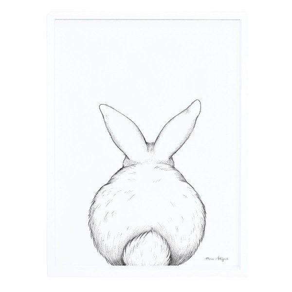 Нарисовать кролика сзади