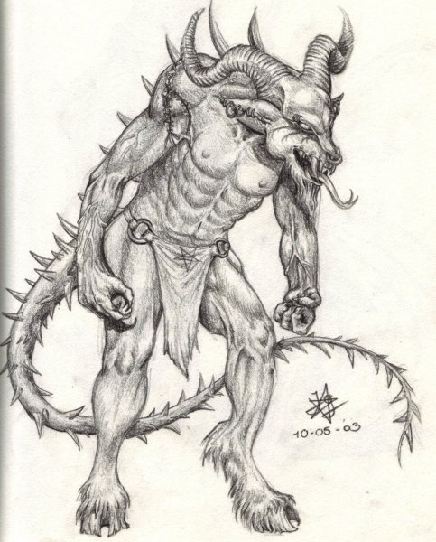 Асмодей демон тату