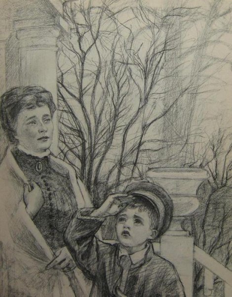 Эскиз иллюстрации к произведению л.н.Толстого «детство