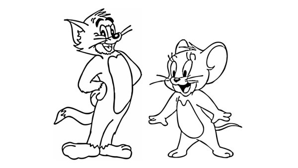 Том и Джерри карандашом