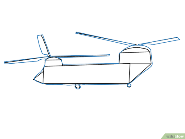 Нарисовать легкий вертолет