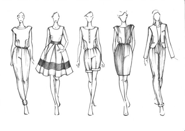 Эскизы одежды