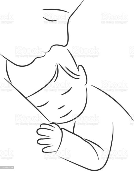 Мама папа и малыш контур