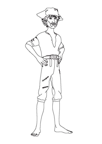 Робинзон Крузо рисунок