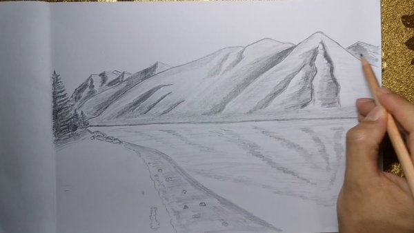 Уроки рисования горы