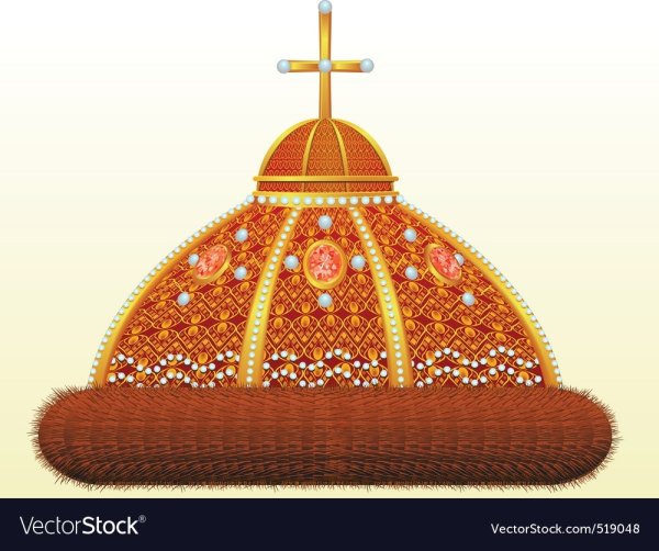 Шапка Мономаха и корона Петра 1