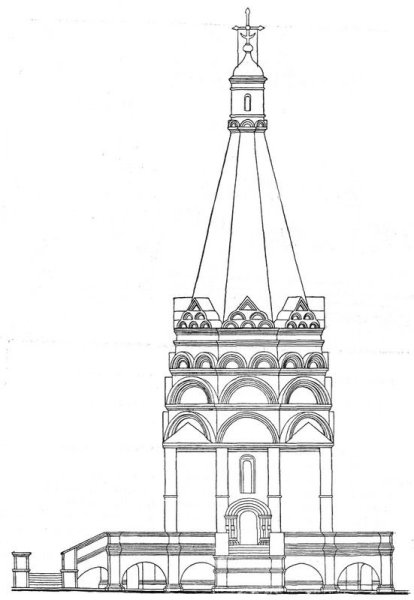 Церковь рисунок карандашом