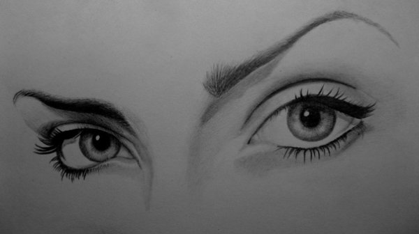 Глаза для срисовки карандашом