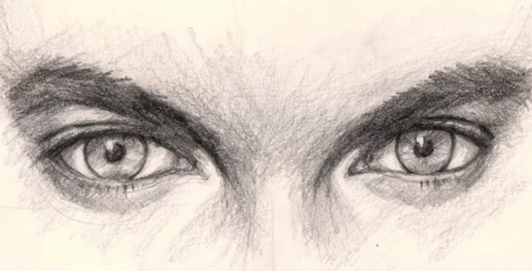 Глаза нарисованные мужские