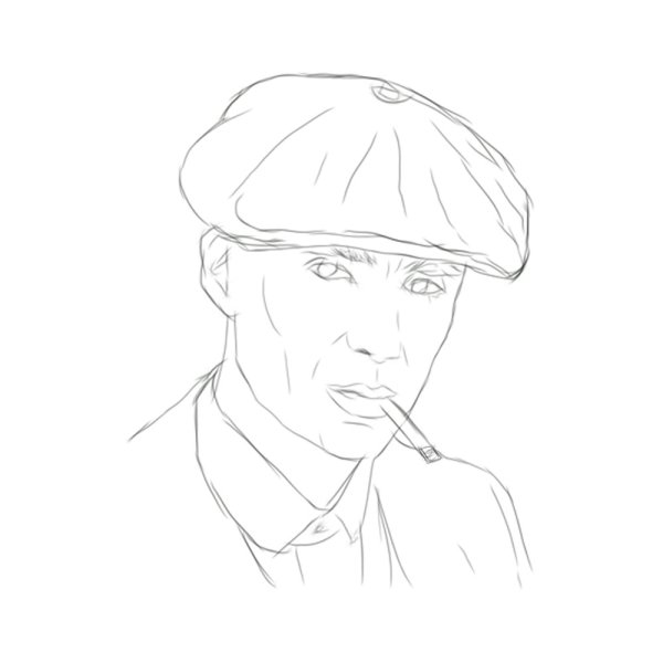 Томми Шелби раскраска