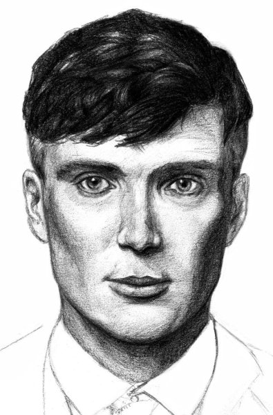 Томас Шелби карандашом