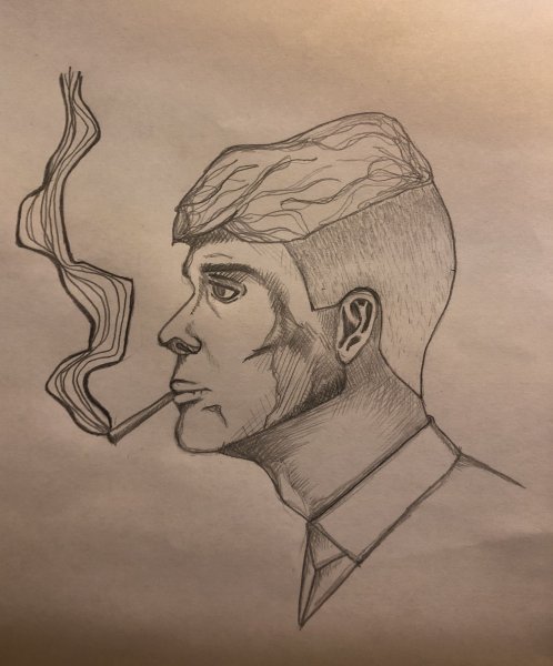 Острые козырьки Томас Шелби рисунок