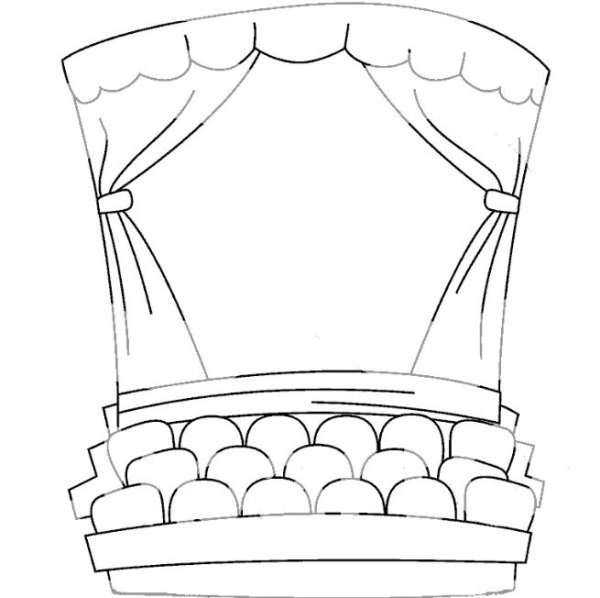 Театр раскраска