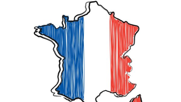 Нарисовать флаг Франции