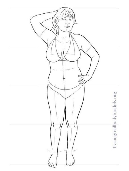 Макет человека для рисования одежды
