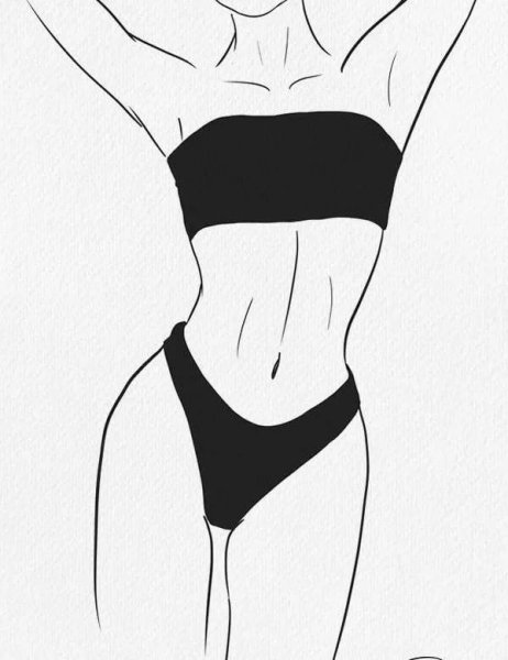 Контур женского тела