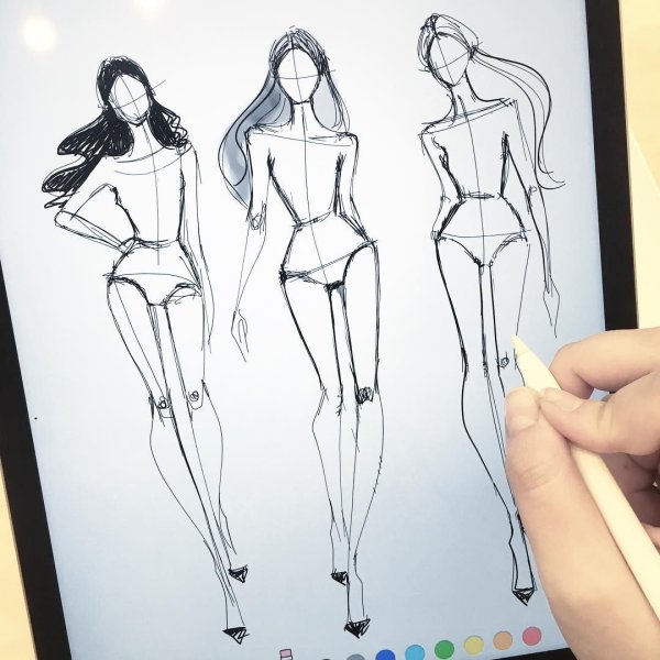 Талия девушки рисунок