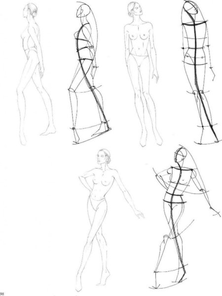 Модели для рисования одежды