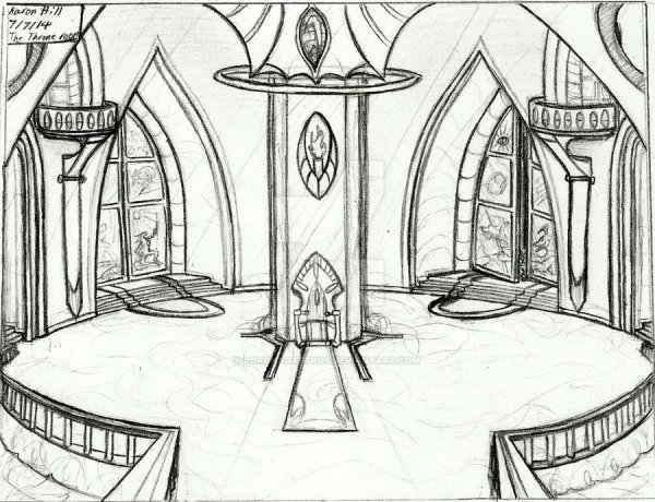 Эскиз бального зала