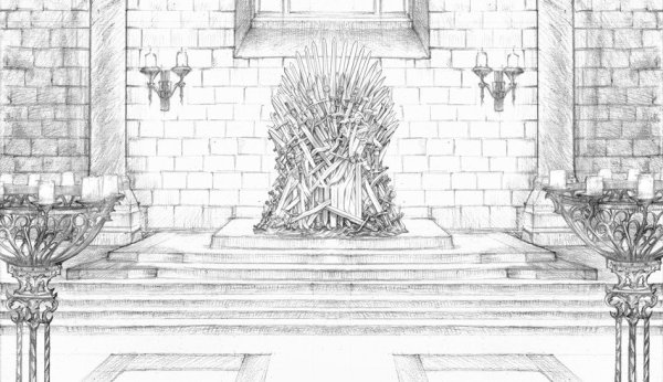 Тронный зал нарисованный