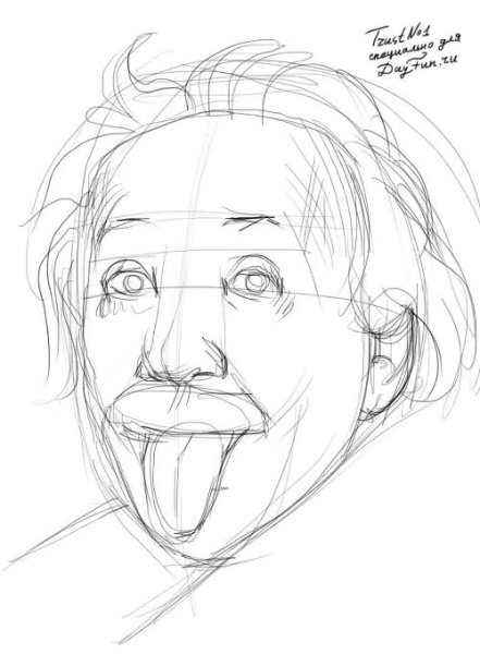 Набросок портрета карандашом для начинающих