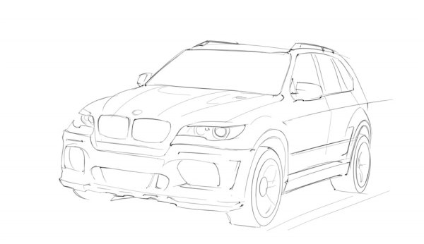 BMW x6m чертеж