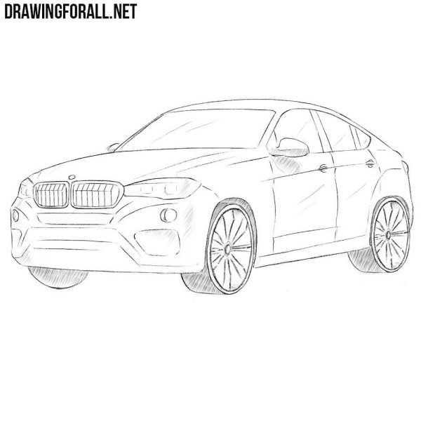 BMW x6 f16 раскраски