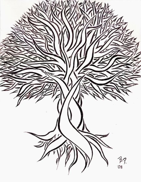 Раскрашенные деревья