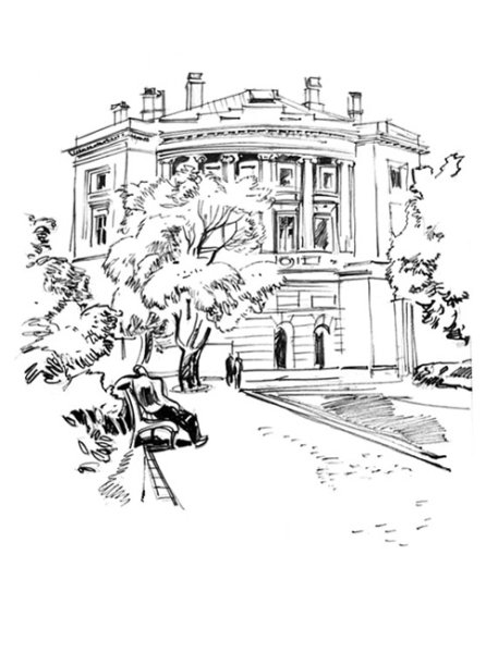 Михайловский замок зарисовки