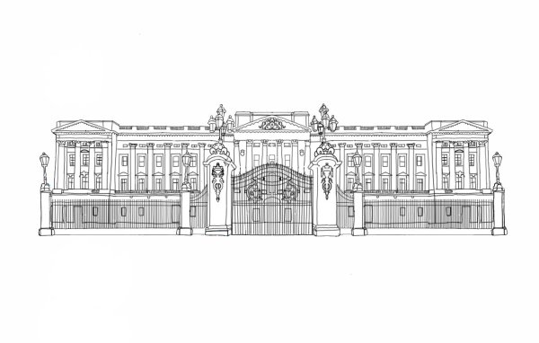 Екатерининский дворец в Санкт-Петербурге рисунок