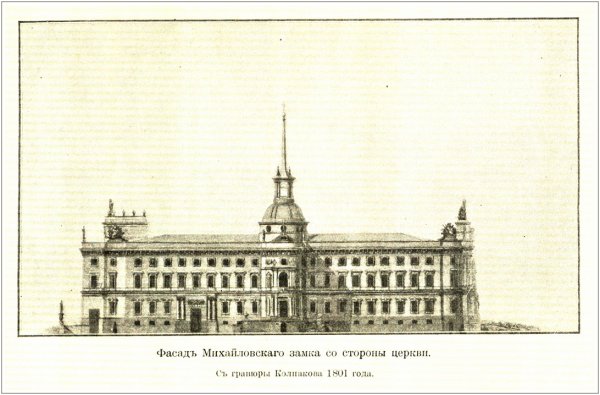План Михайловского замка Павла 1