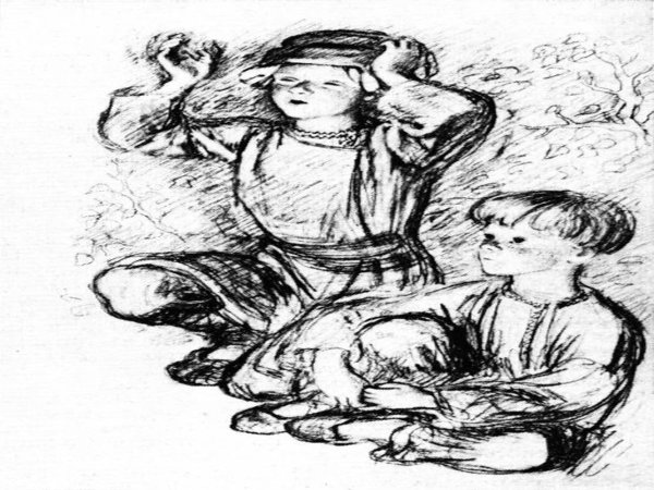 Илюша и Костя Бежин луг портрет